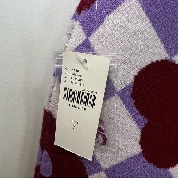 Maeve by Anthropologie NWT sweater floral mod checkered skirt