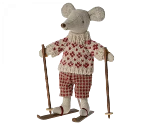 MAILEG winter mouse w/ski set | mum
