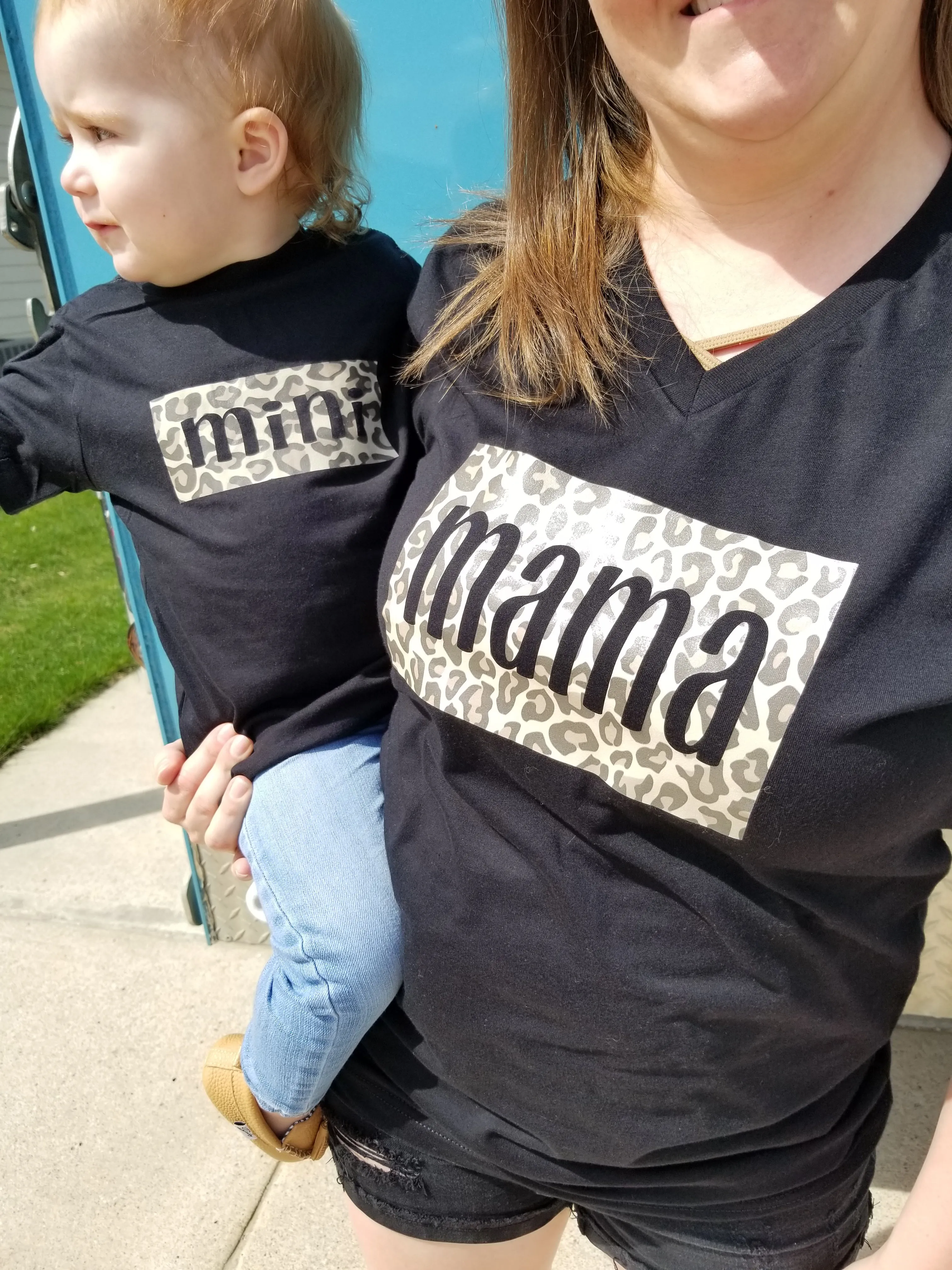 Mama Mini Cheetah Print Mama Tee