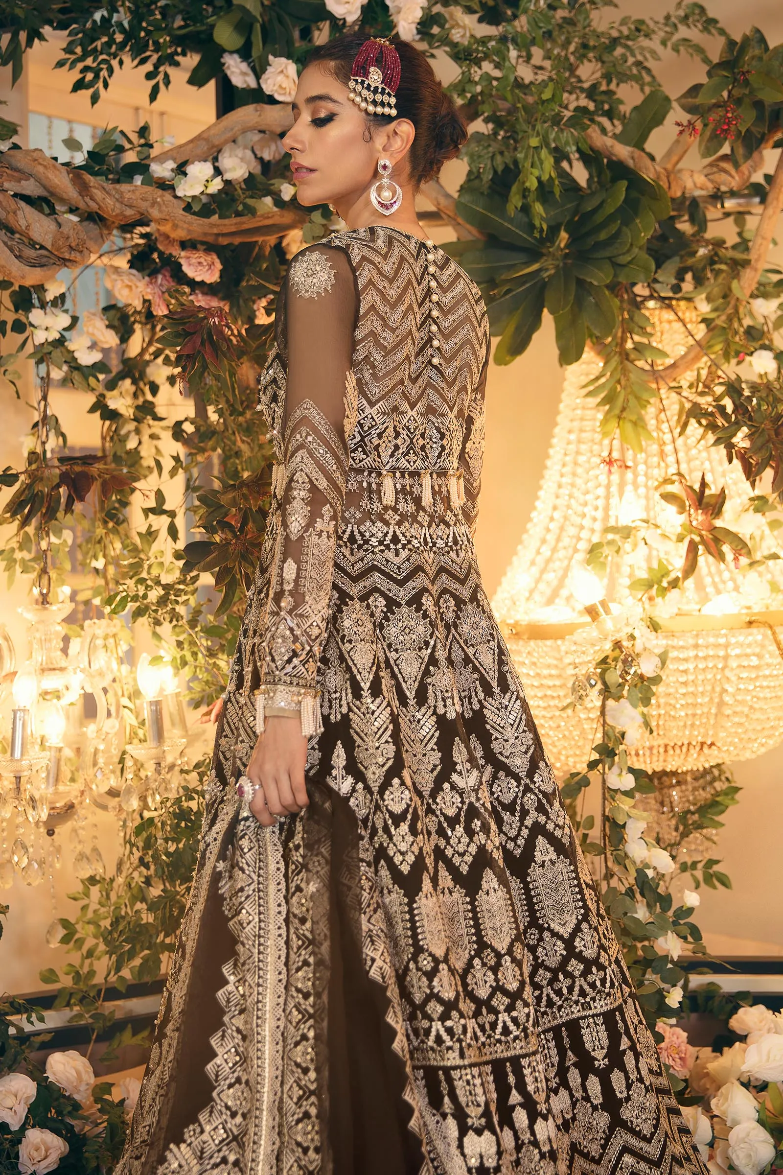 MANIJEH (ZC22-08)  | Zaha Gossamer Collection 2022 | Unstitched Embroidered Net Suit