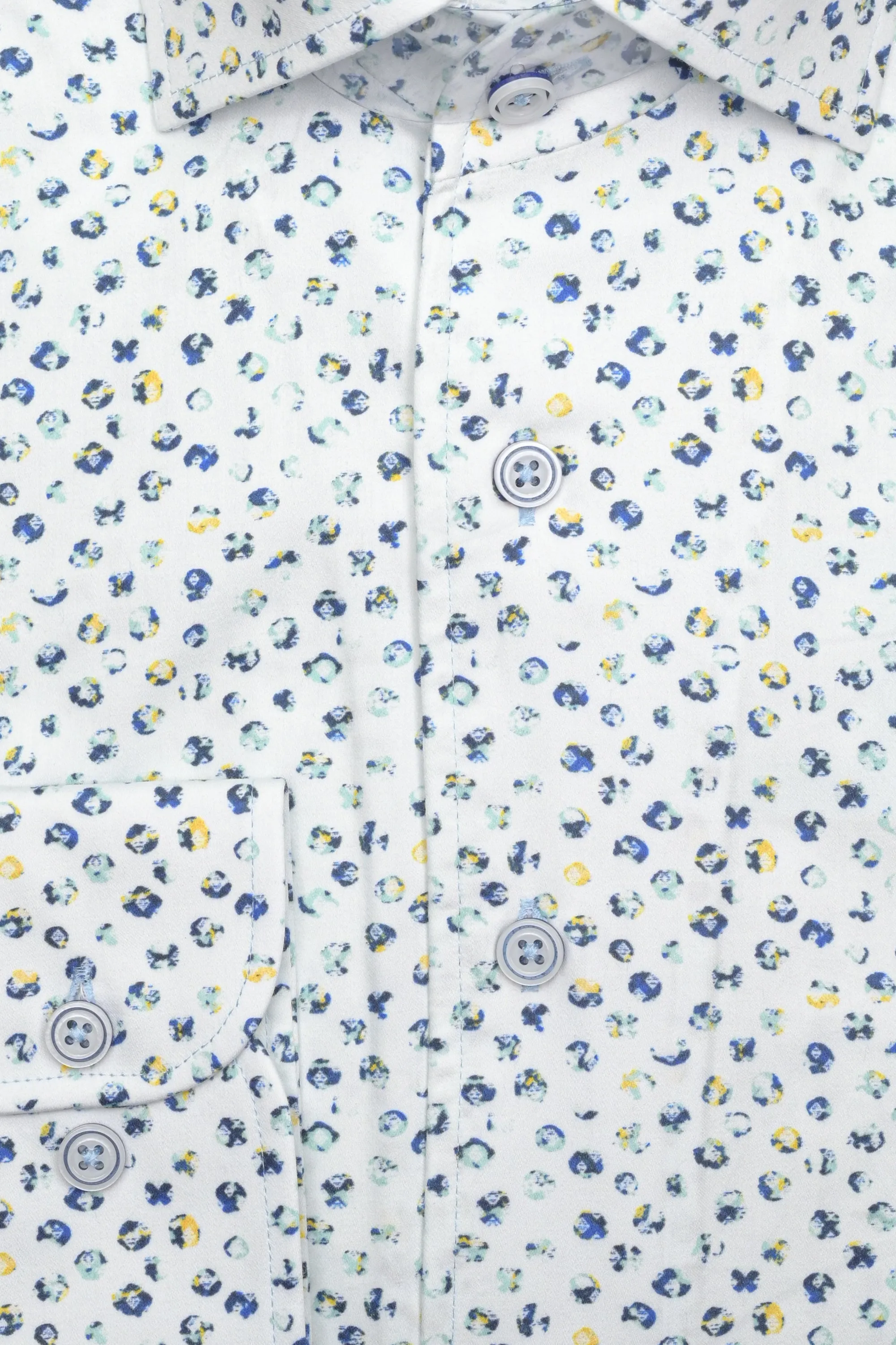 Marcello Shaded Circles Shirt - Blueberry