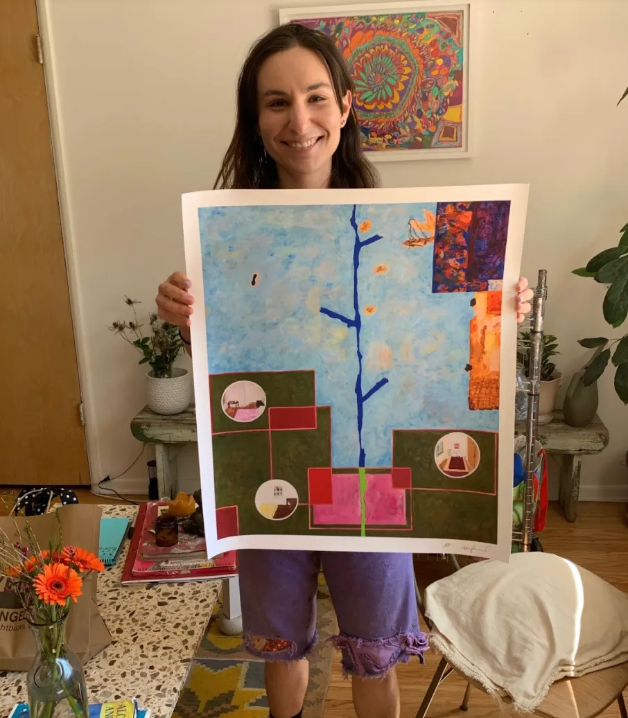 Marisa Takal, Understanding, 2019; Hand Embellished, Signed, and Numbered Limited Edition Print