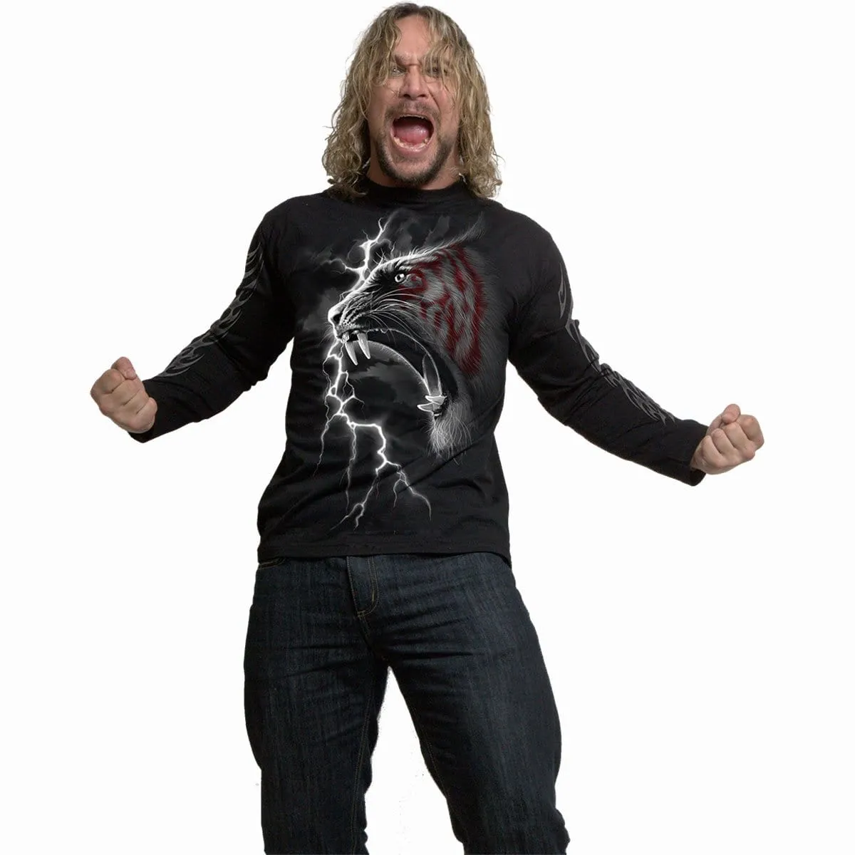 MARK OF THE TIGER - Longsleeve T-Shirt Black