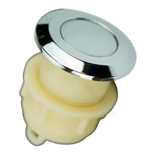 Markon Air Button - Mod Semi Angled Dome - Chrome - 46mm OD | 32mm Hole