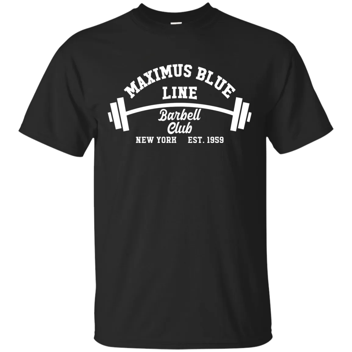 Maximus Blue Line Barbell club T-Shirt