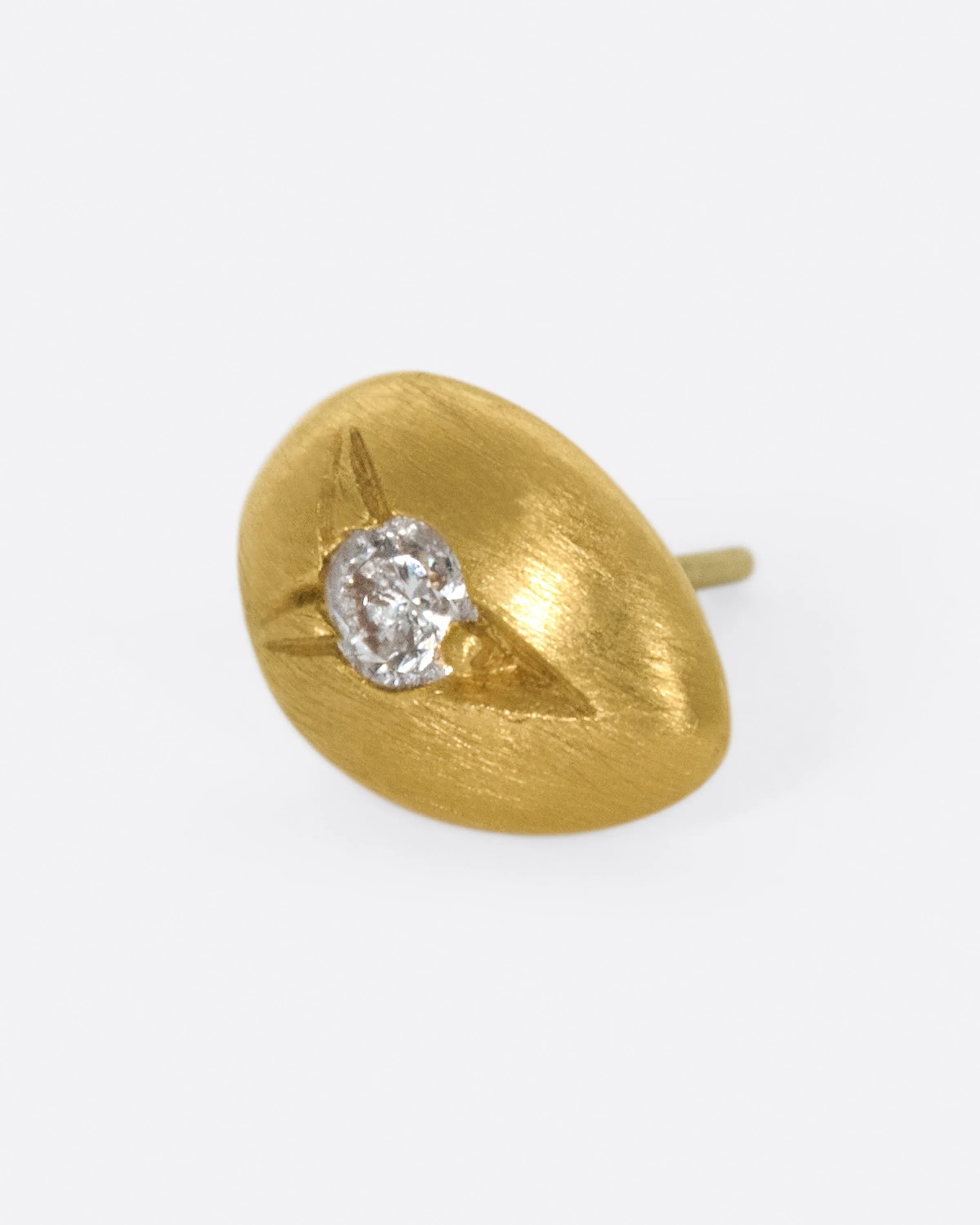 Mazs Teardrop Threadless Earring