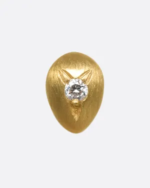 Mazs Teardrop Threadless Earring