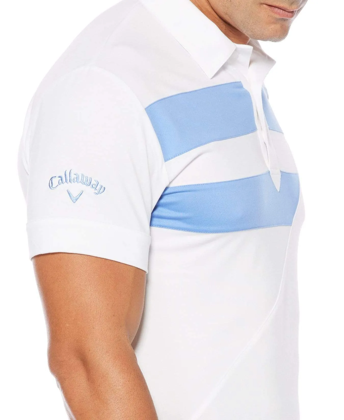Mens Callaway X Striped Diagonal Polo