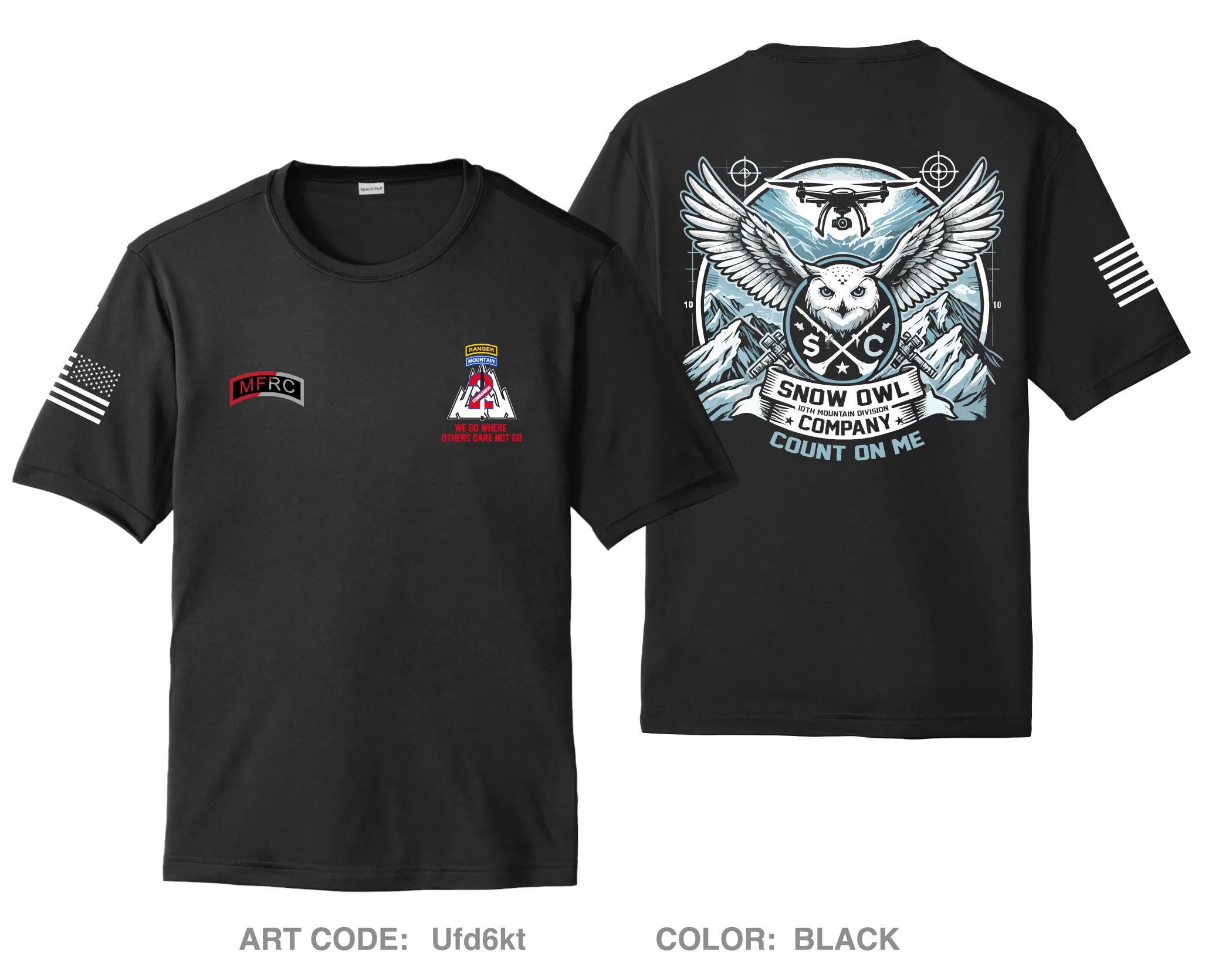 MFRC, 2BCT, 10th Mountain Division Hi-Tech Performance Unisex SS Tee - Ufd6kt
