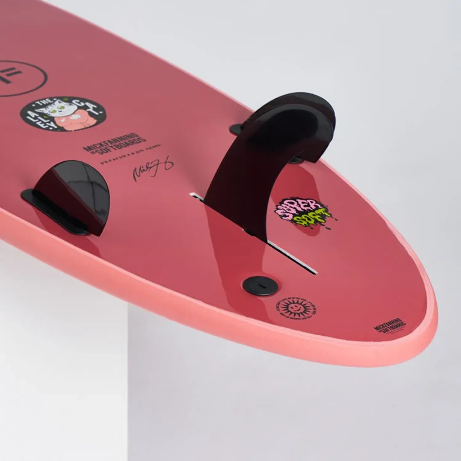 MICK FANNING ALLEY CAT 8'0" SUPERSOFT 58.05L - CORAL/MERLOT