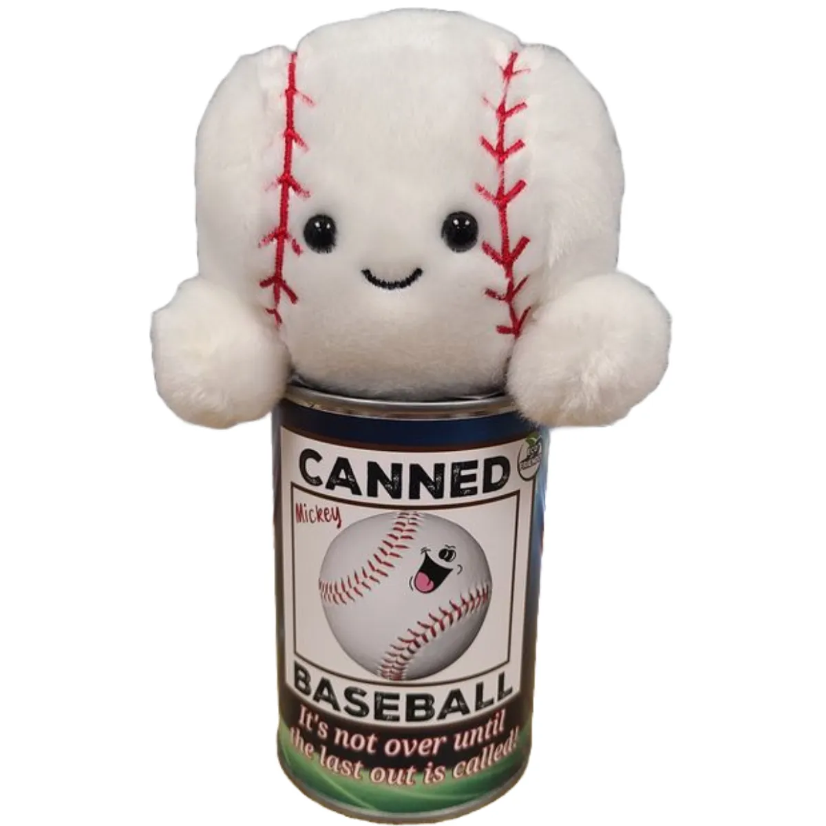 Mickey the Canned Baseball | Sports Plush in a Can w/Jokes