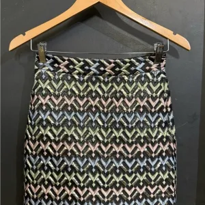 Milly Runway Couture Metallic A-line Skirt- 14