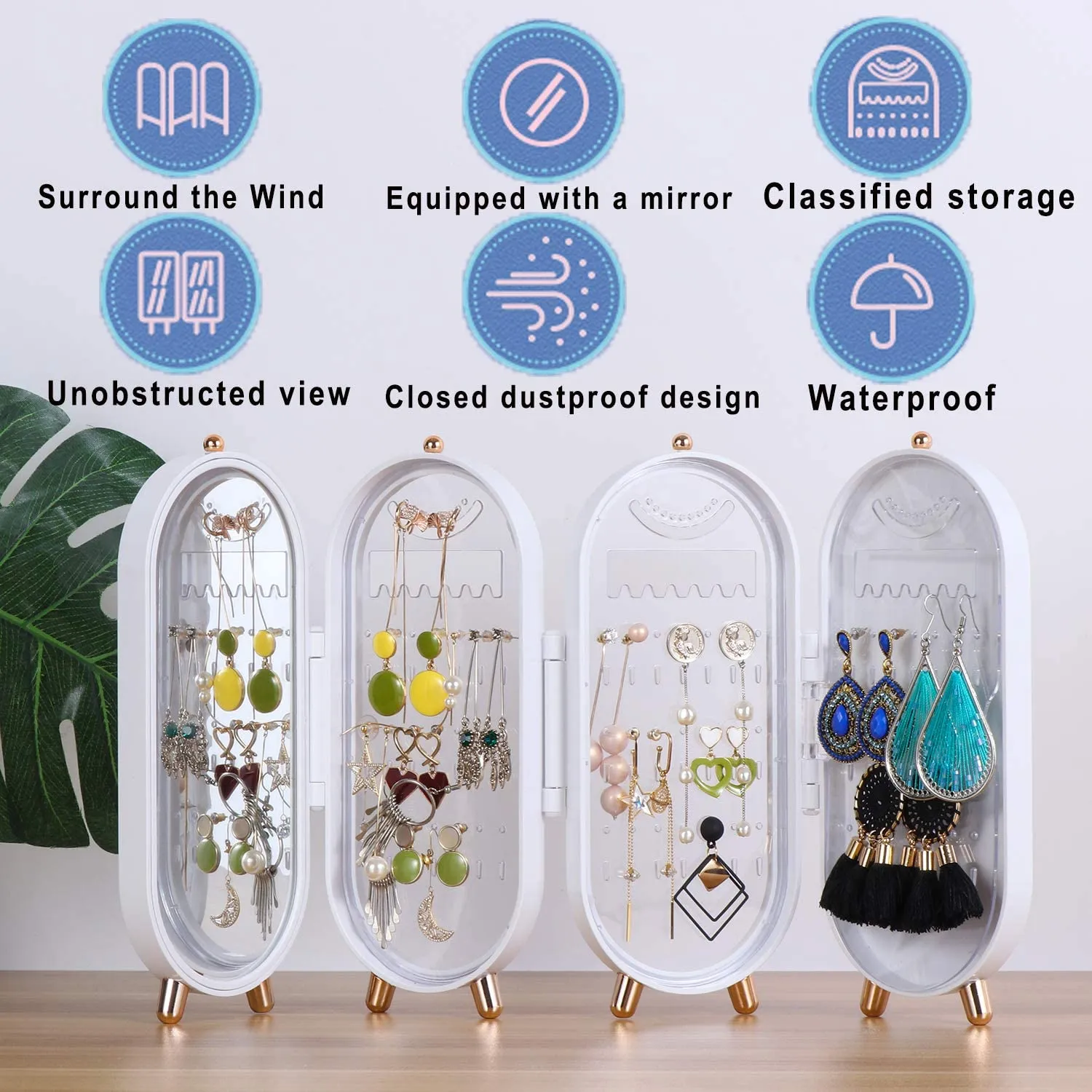 Modern and Spacious Stand Up Jewelry Box