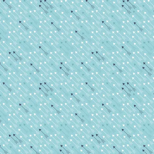 Modern Minis Modern Arrows on Aqua by Lori Holt for Riley Blake Fabrics