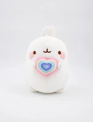 Molang Rainbow Heart Plush 24cm