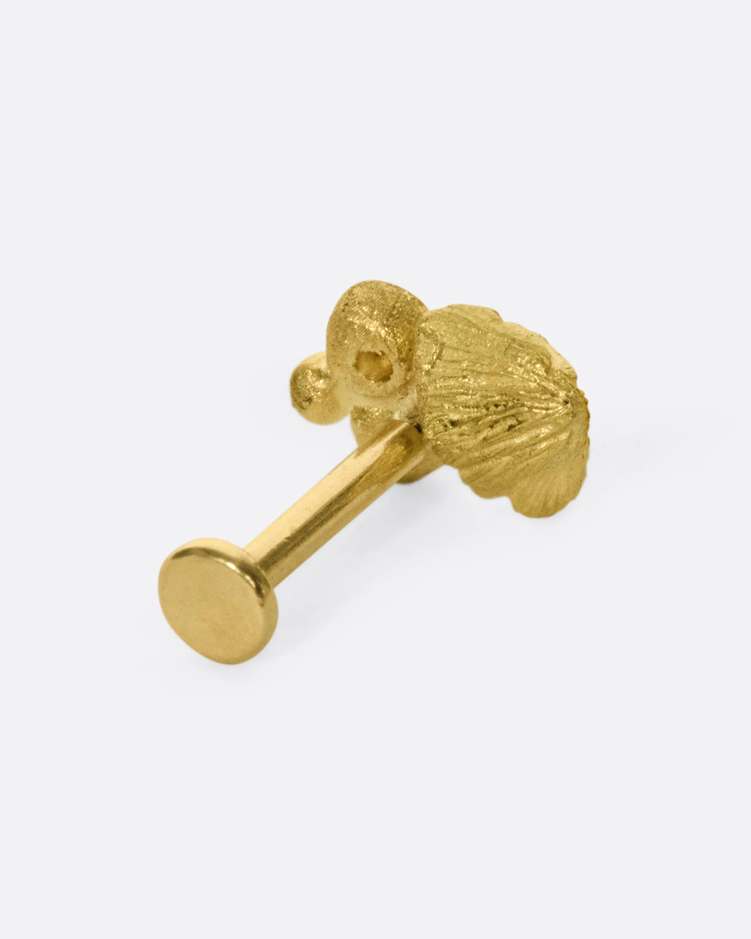 Mushroom Cluster Threadless Earring