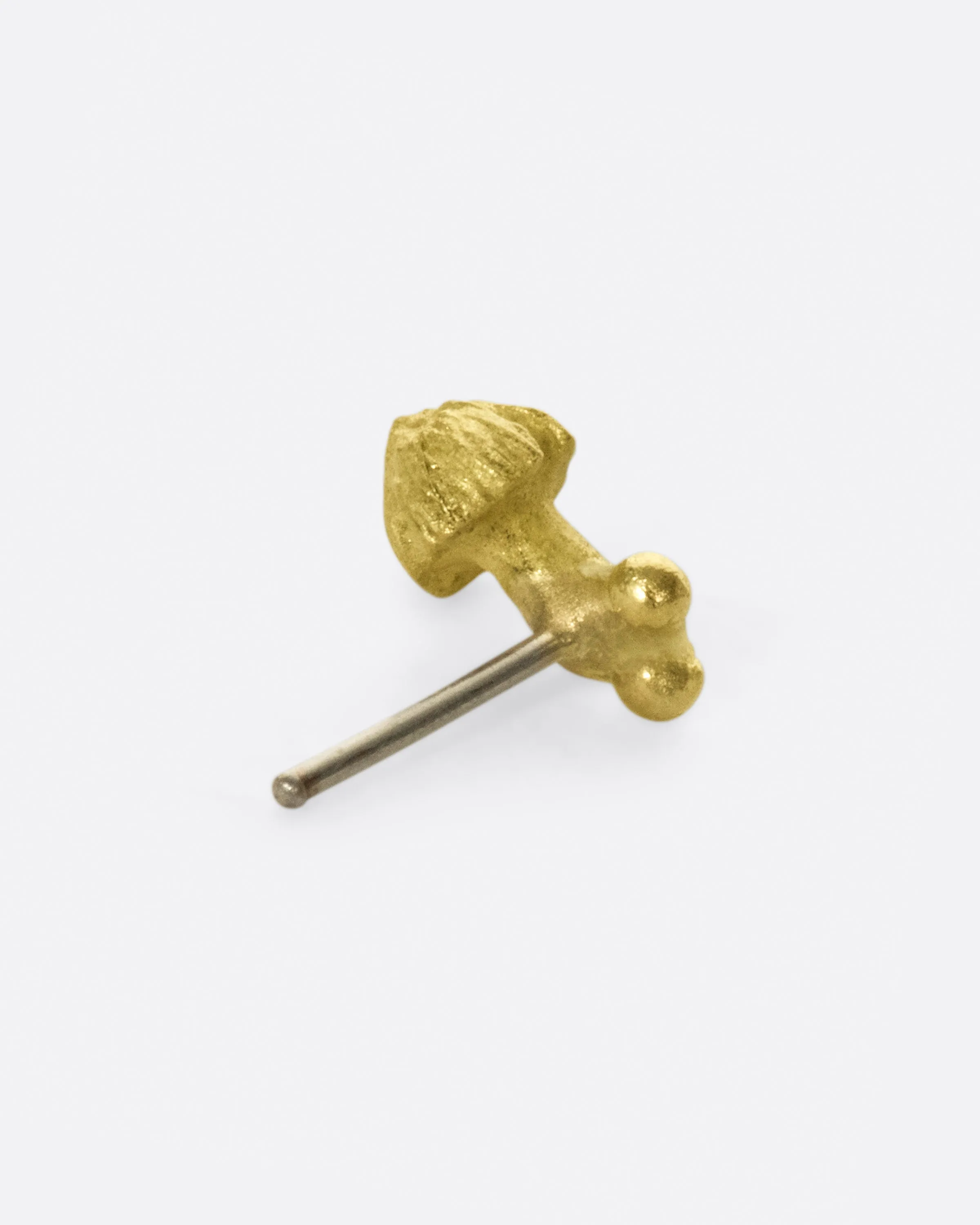 Mushroom Cluster Threadless Earring