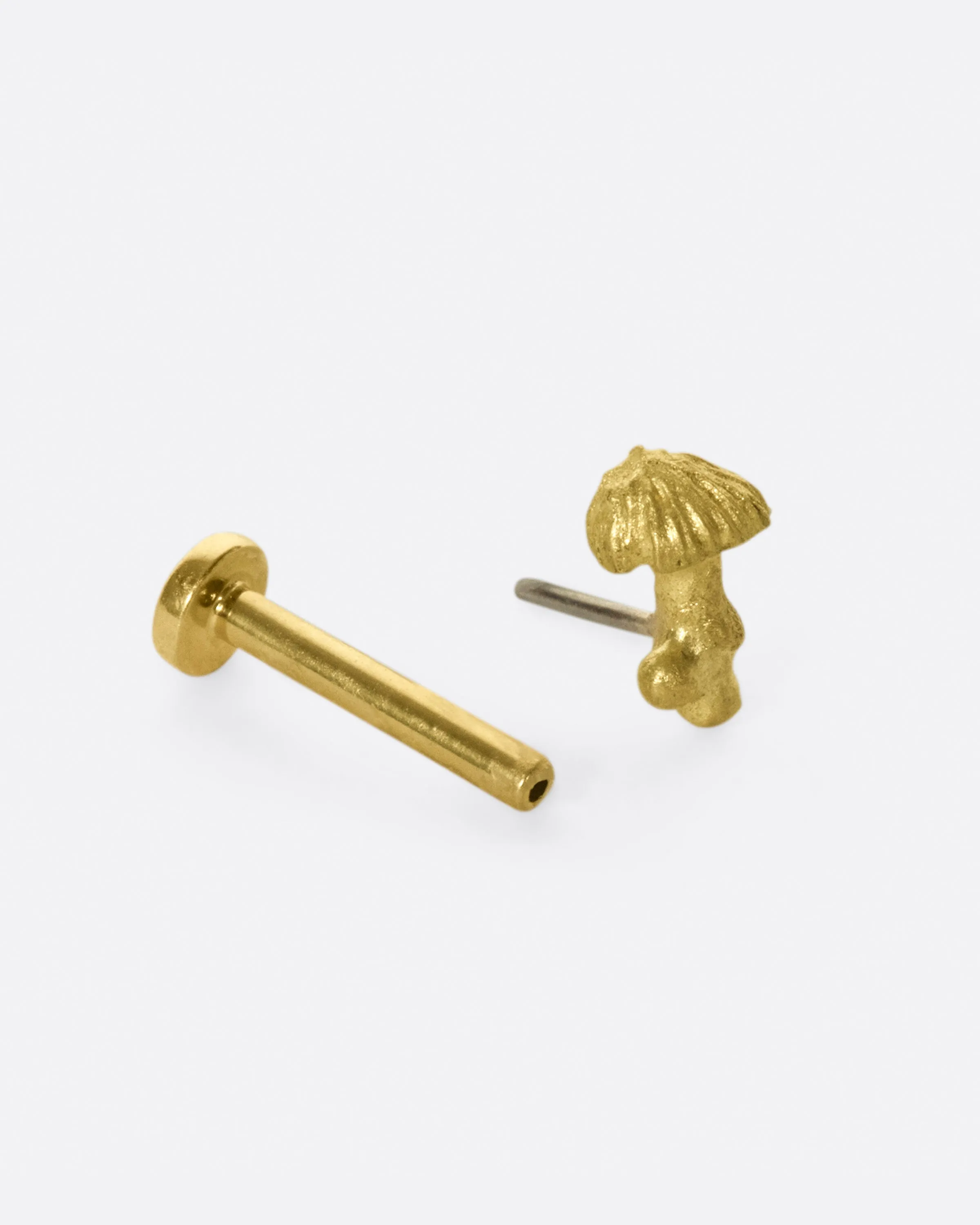 Mushroom Cluster Threadless Earring
