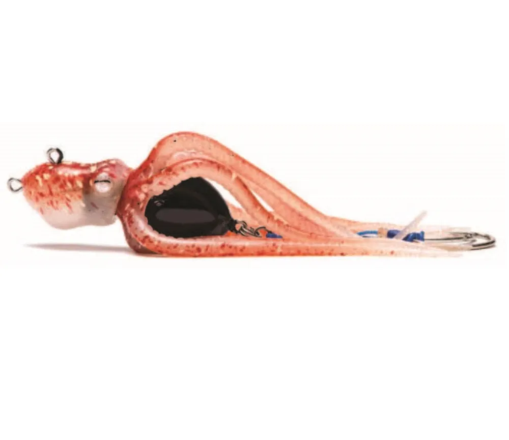 Mustad Ink Vader Kit with Tabs Medium Self-Inking Octopus Soft Plastic Lure