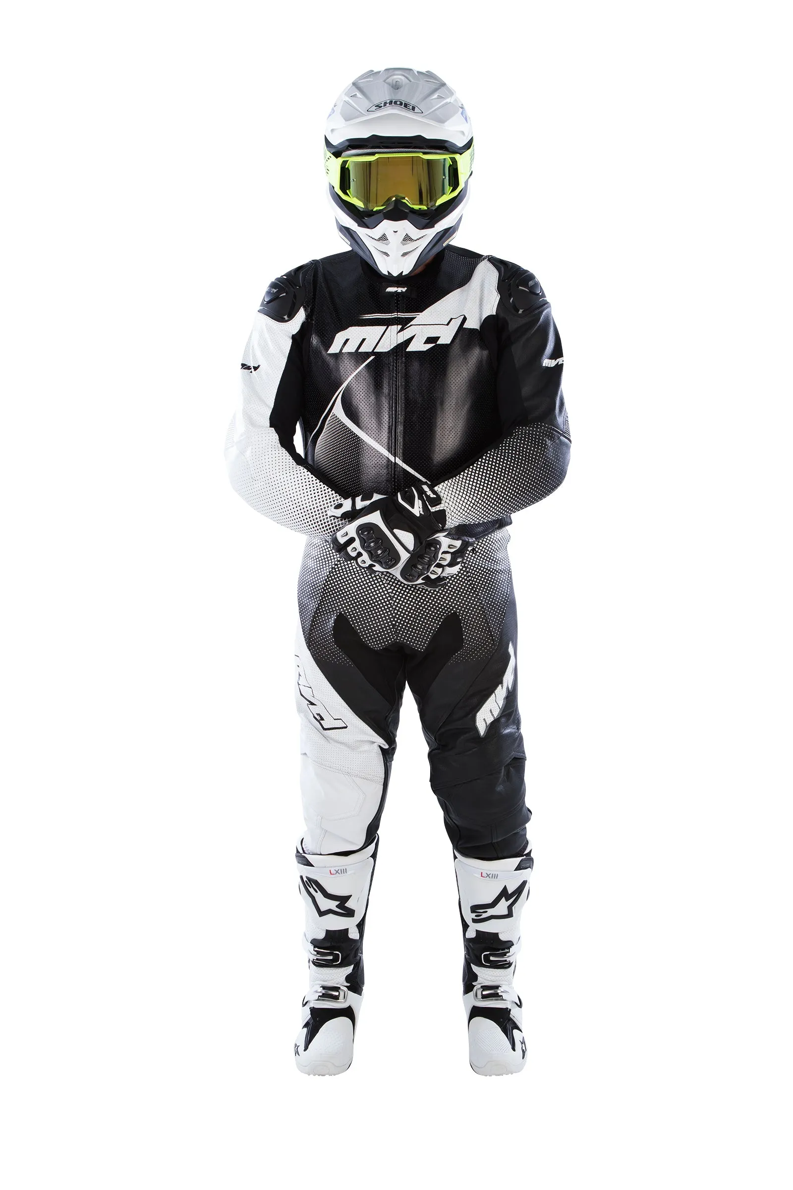 MVD Racewear Excelerator Supermoto Pants White