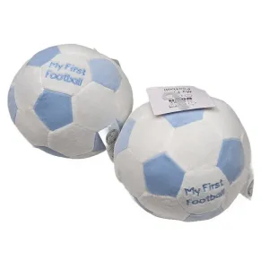 My First Football Rattle Soft Toy - Blue