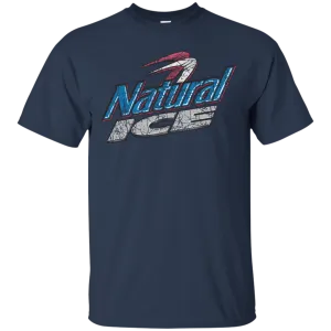 Natural Ice Beer T-Shirt Custom Designed Color Worn Label Pattern