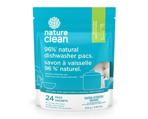 Nature Clean Dishwasher Pacs 24 Pacs