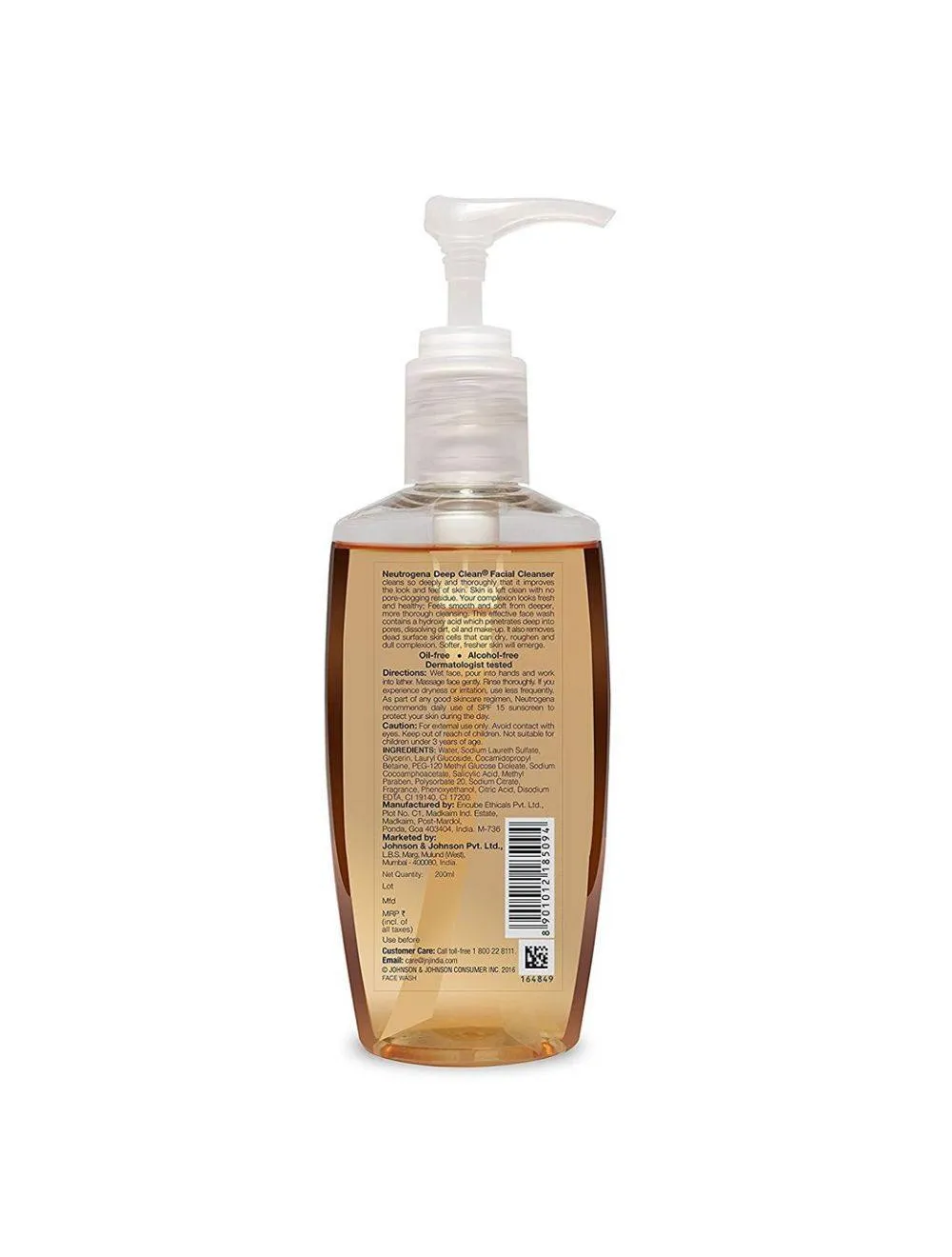 Neutrogena Deep Clean Facial Cleanser (200ml)