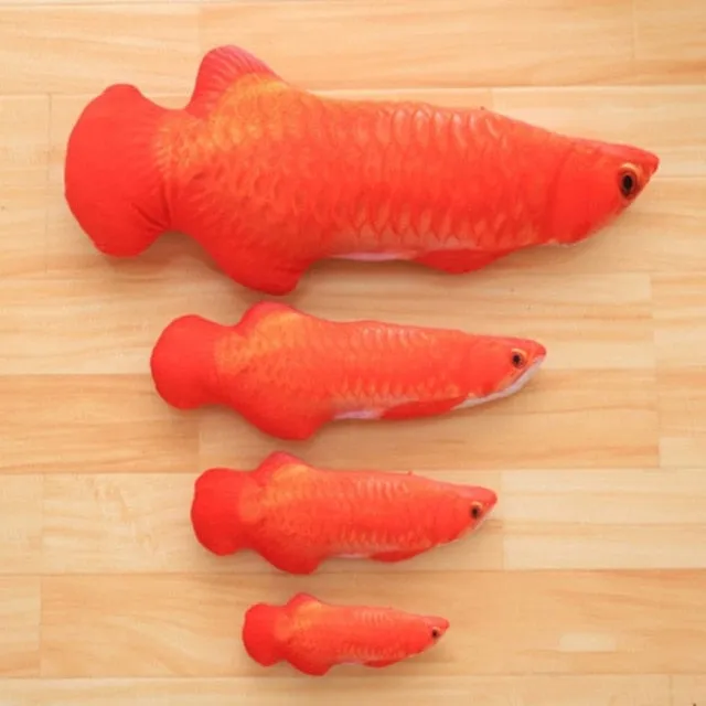 New 1PC 40cm Fish Plush Pet Toys Puppy Dog Lovely Artificial Cat Scratch Pillow Sleeping Cushion Fun Toy Cat Mint Catnip Toys