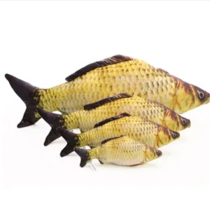 New 1PC 40cm Fish Plush Pet Toys Puppy Dog Lovely Artificial Cat Scratch Pillow Sleeping Cushion Fun Toy Cat Mint Catnip Toys