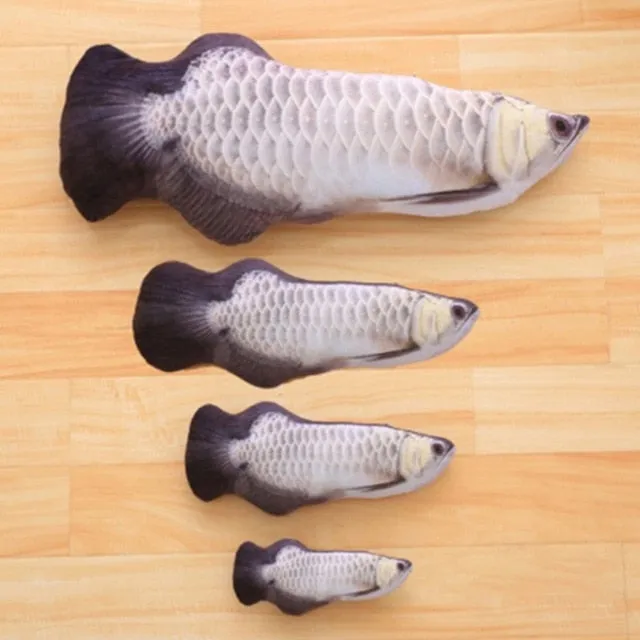 New 1PC 40cm Fish Plush Pet Toys Puppy Dog Lovely Artificial Cat Scratch Pillow Sleeping Cushion Fun Toy Cat Mint Catnip Toys