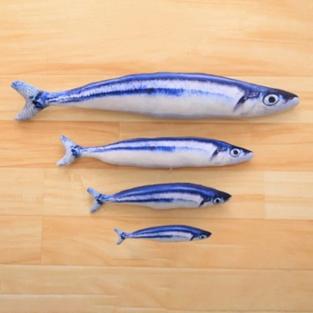 New 1PC 40cm Fish Plush Pet Toys Puppy Dog Lovely Artificial Cat Scratch Pillow Sleeping Cushion Fun Toy Cat Mint Catnip Toys
