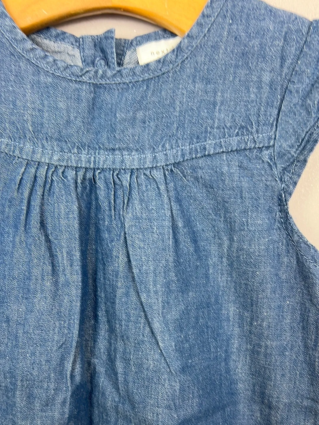 Next simple chambray dress 9-12m
