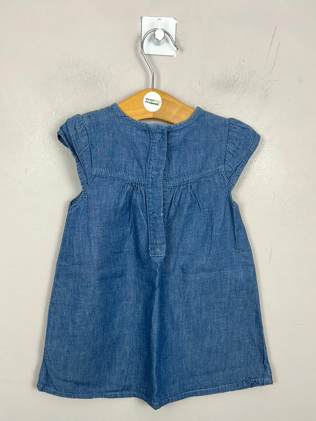 Next simple chambray dress 9-12m
