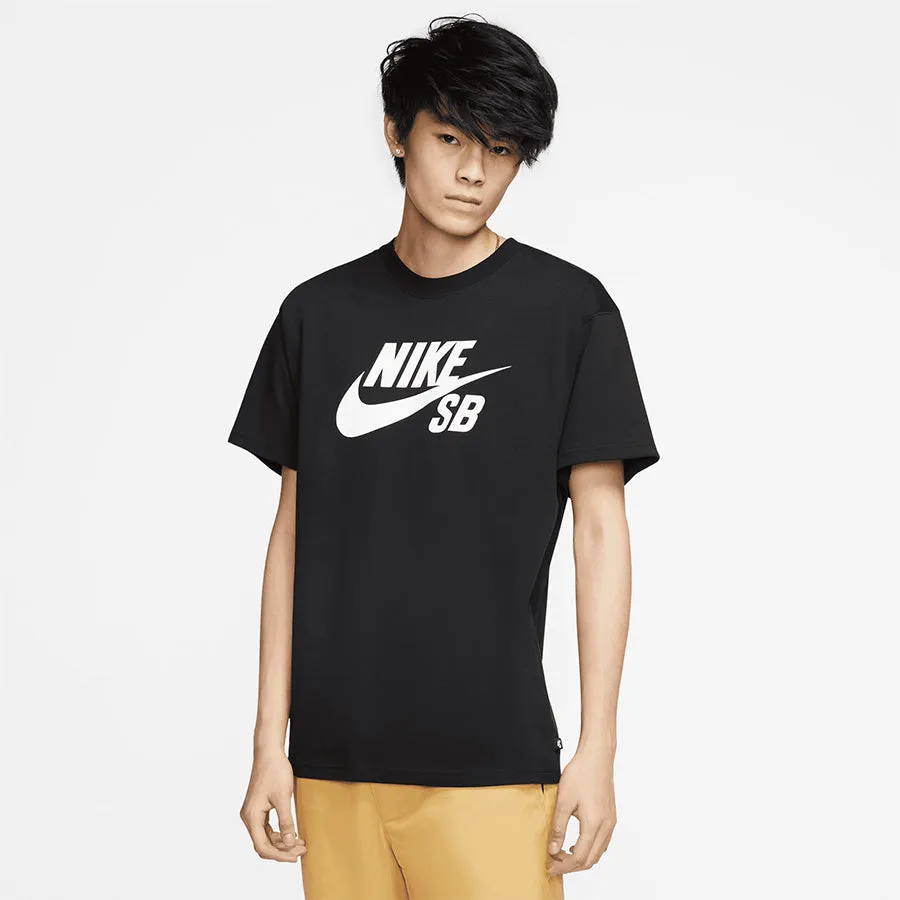 Nike SB Logo Skate T-Shirt - Black/White