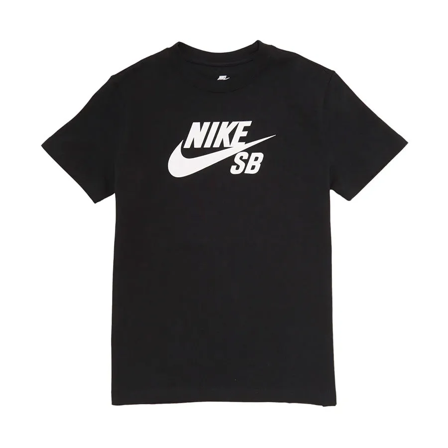 Nike SB Logo Skate T-Shirt - Black/White