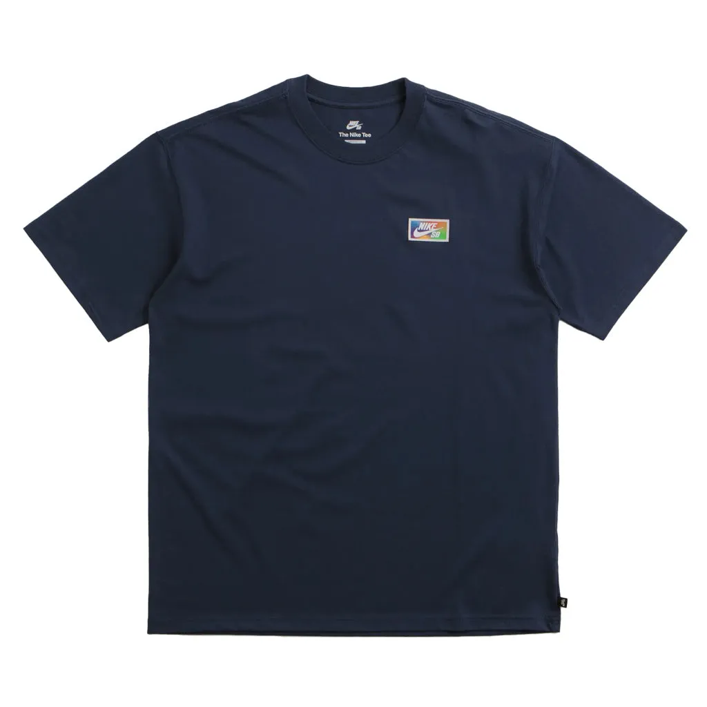 NIKE SB OC THUMBPRINT TEE - MIDNIGHT NAVY