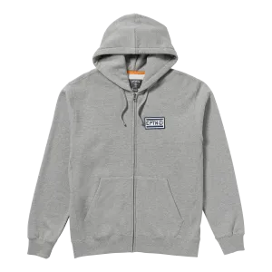 Nobody Surfs Zip Fleece - Heather Grey