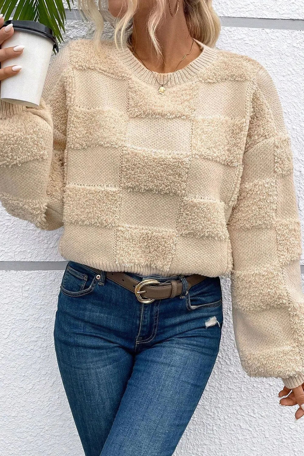 Noelle Checkered Sweater