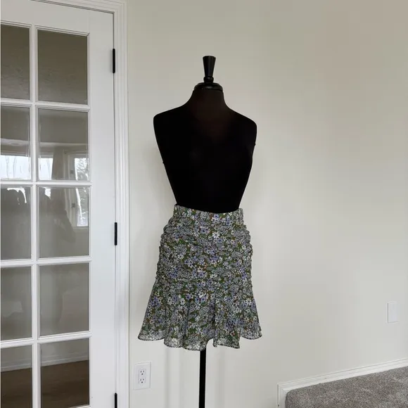NWOT Taras Ruched Veronica Beard Mini Skirt $368
