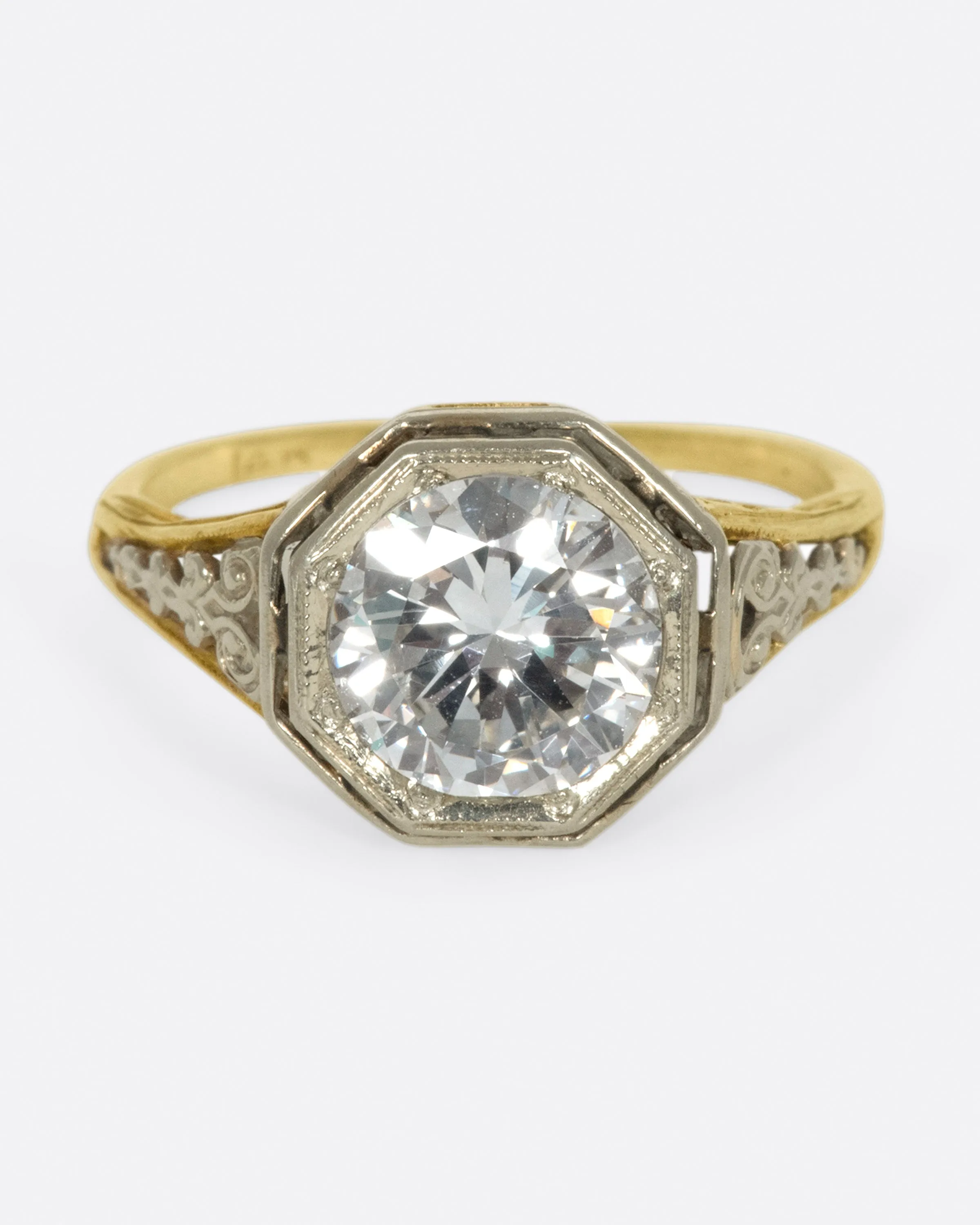 Octagonal Diamond Ring