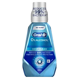 Oral-B Deep Clean Anti-Bacterial Mouthwash - Clean Mint