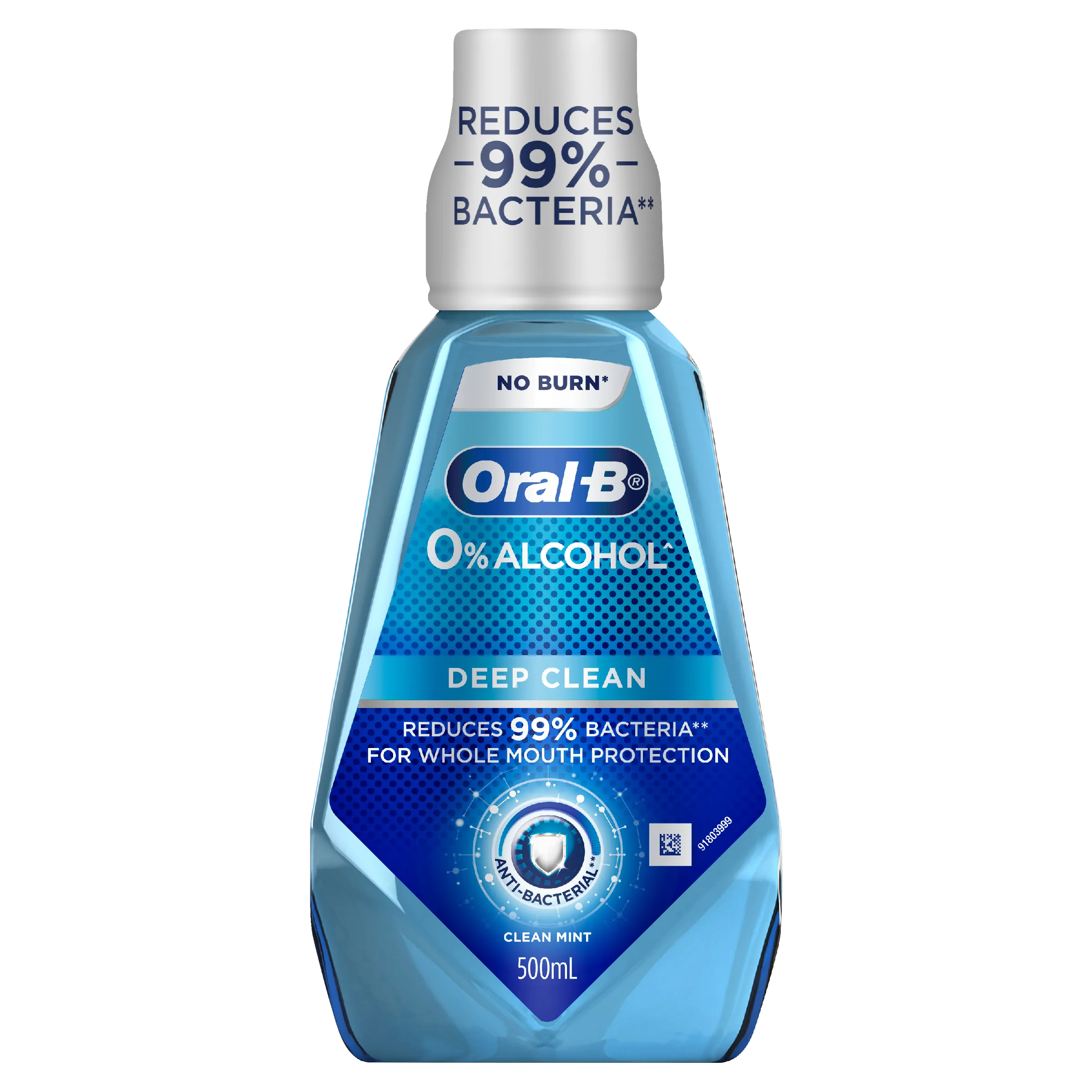 Oral-B Deep Clean Anti-Bacterial Mouthwash - Clean Mint