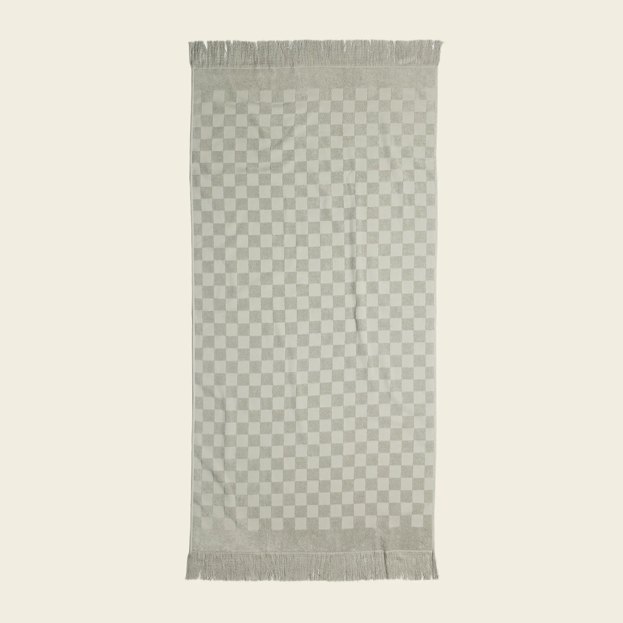 Organic Checkered Bath Towel