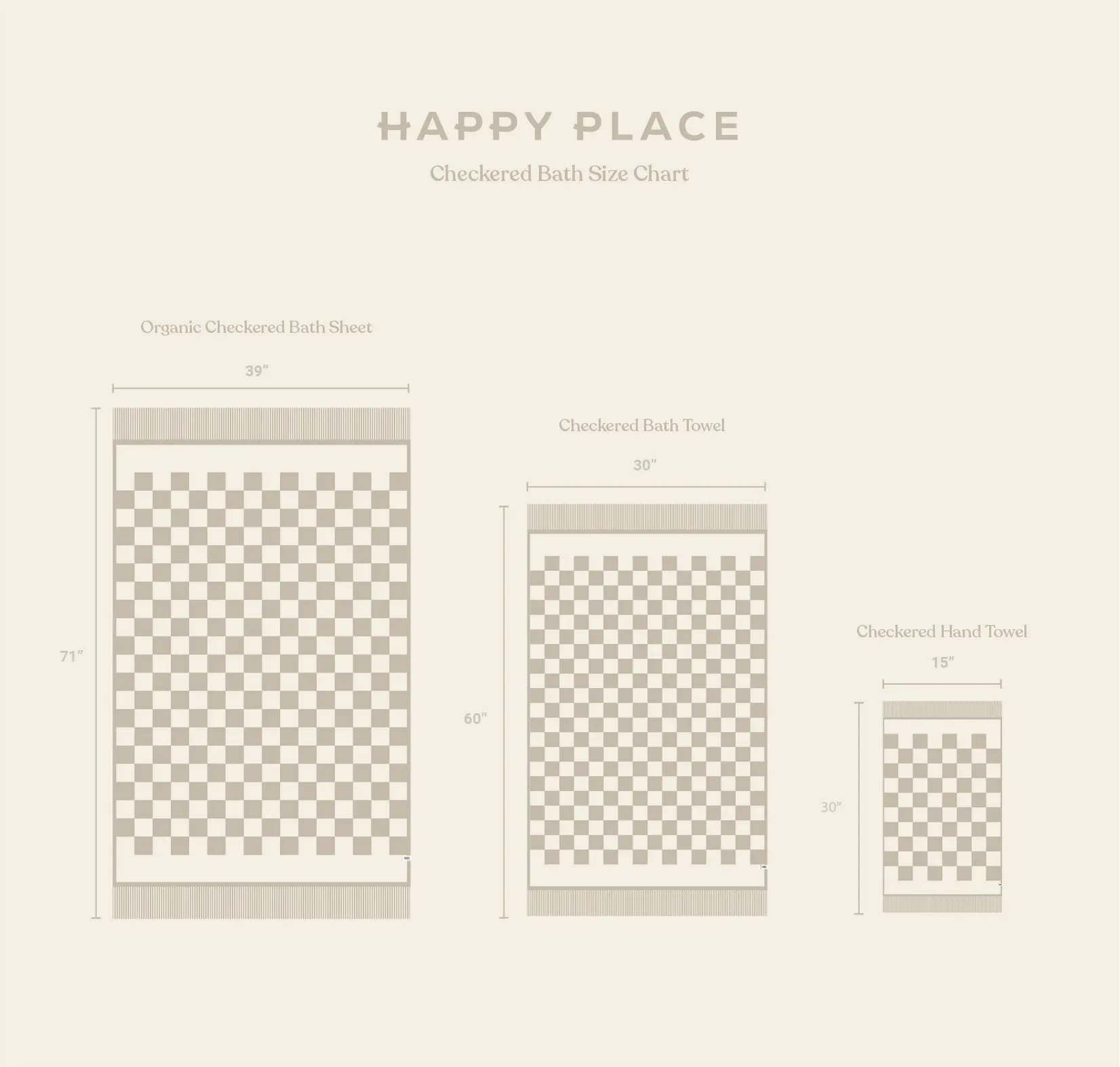 Organic Checkered Bath Towel