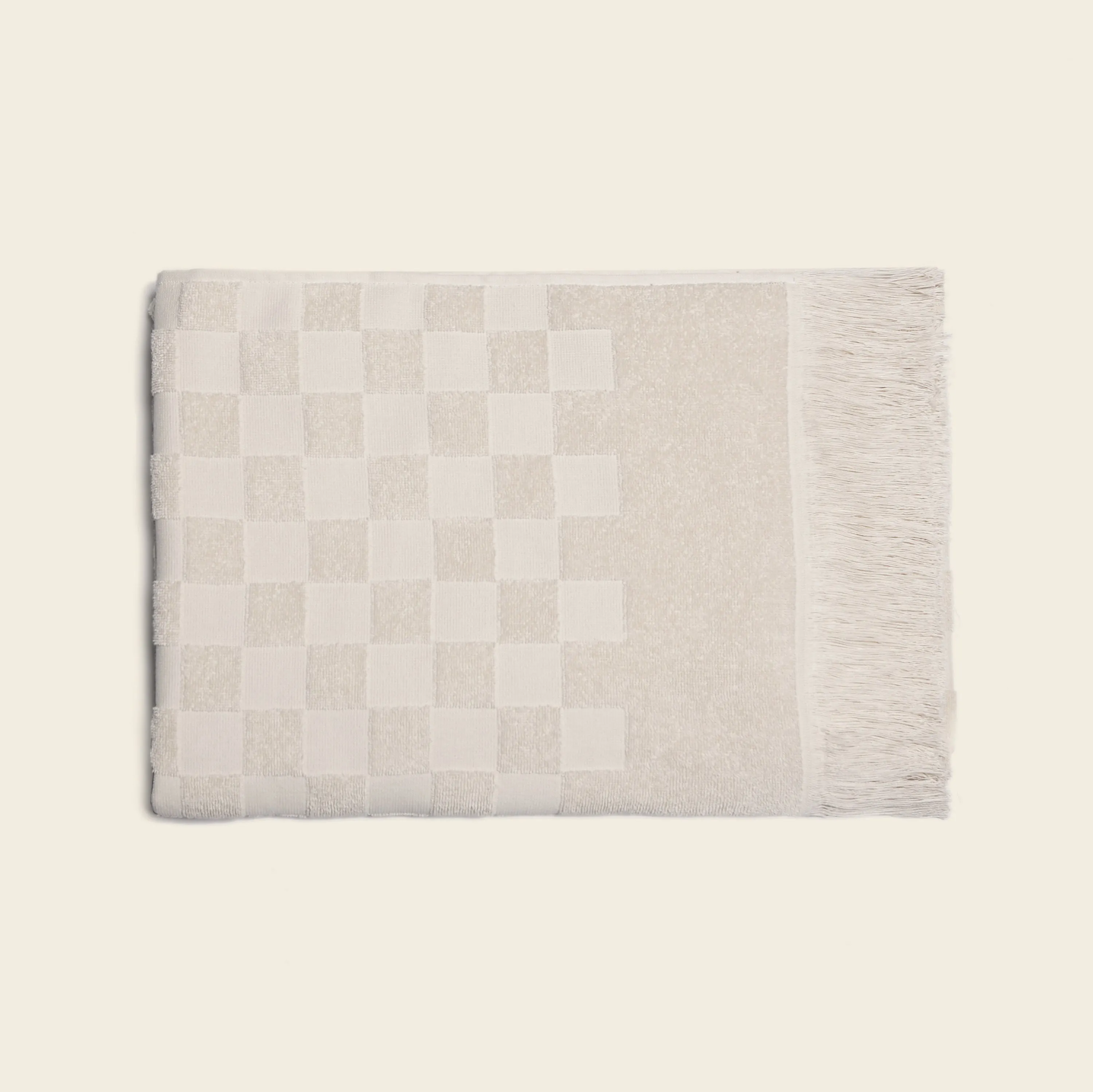Organic Checkered Bath Towel