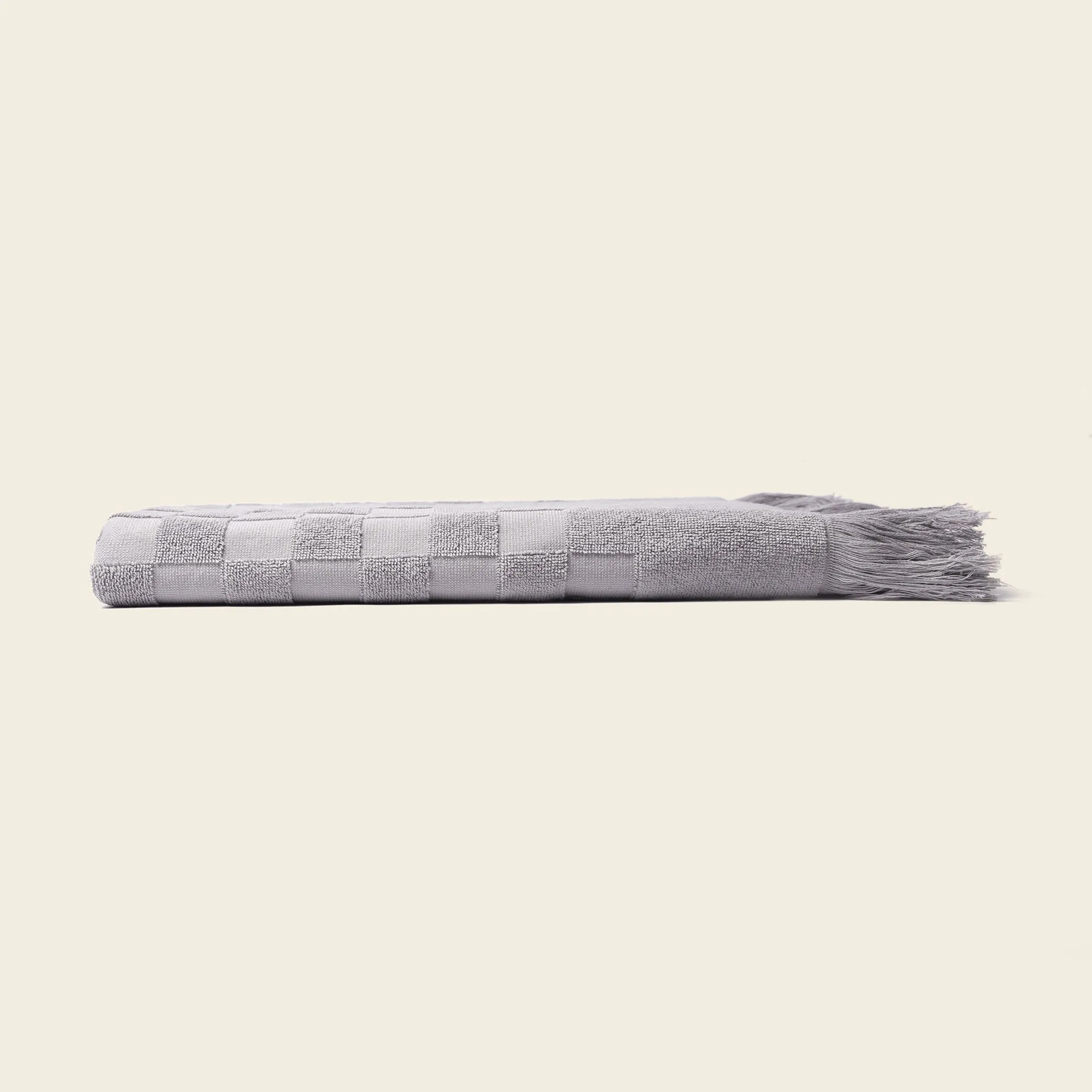 Organic Checkered Bath Towel