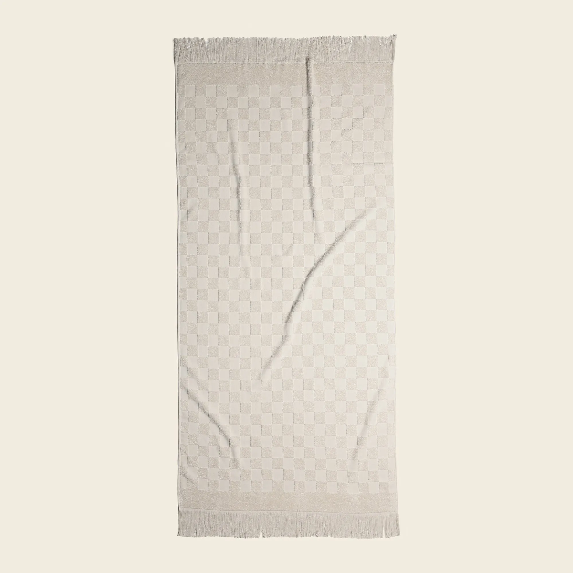 Organic Checkered Bath Towel