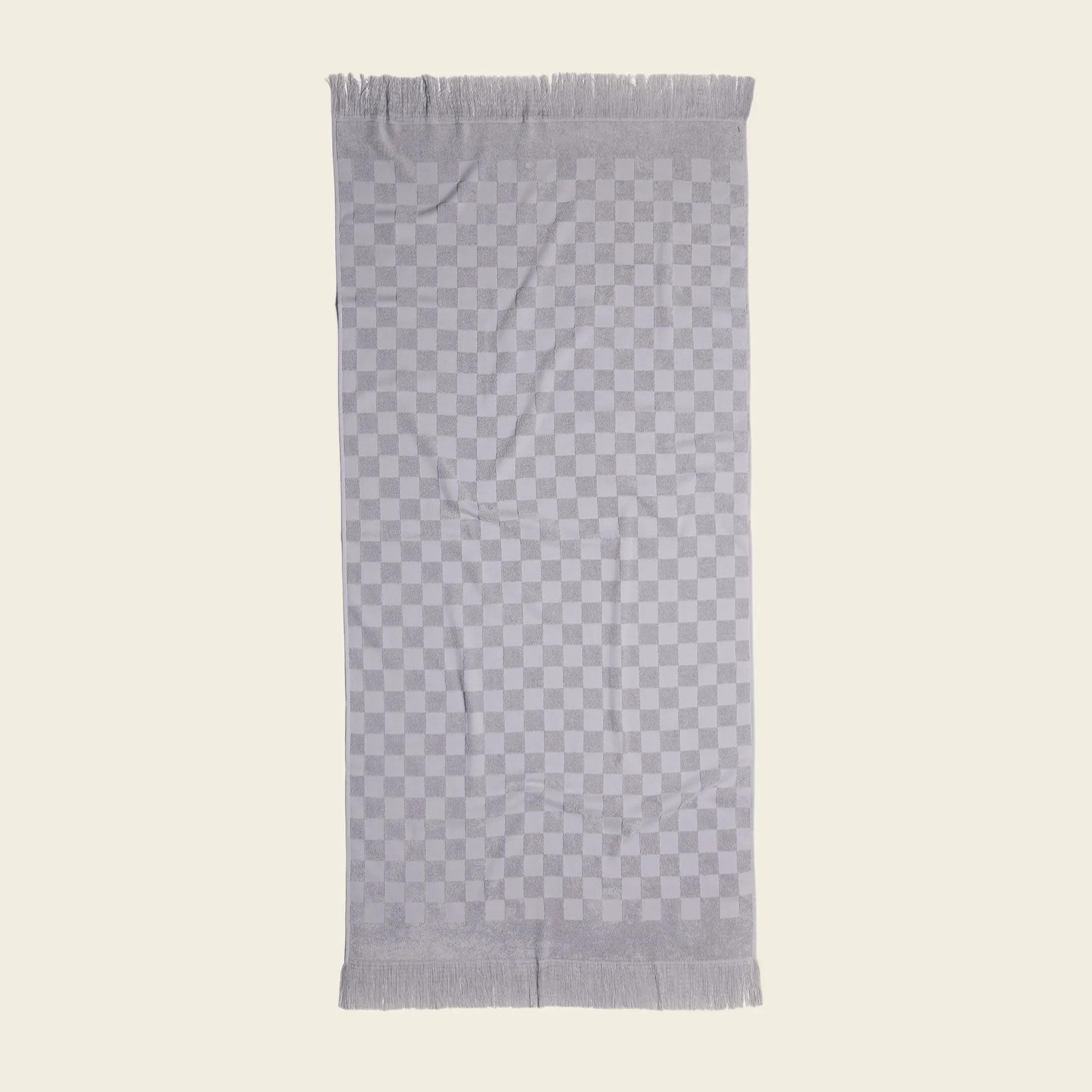 Organic Checkered Bath Towel