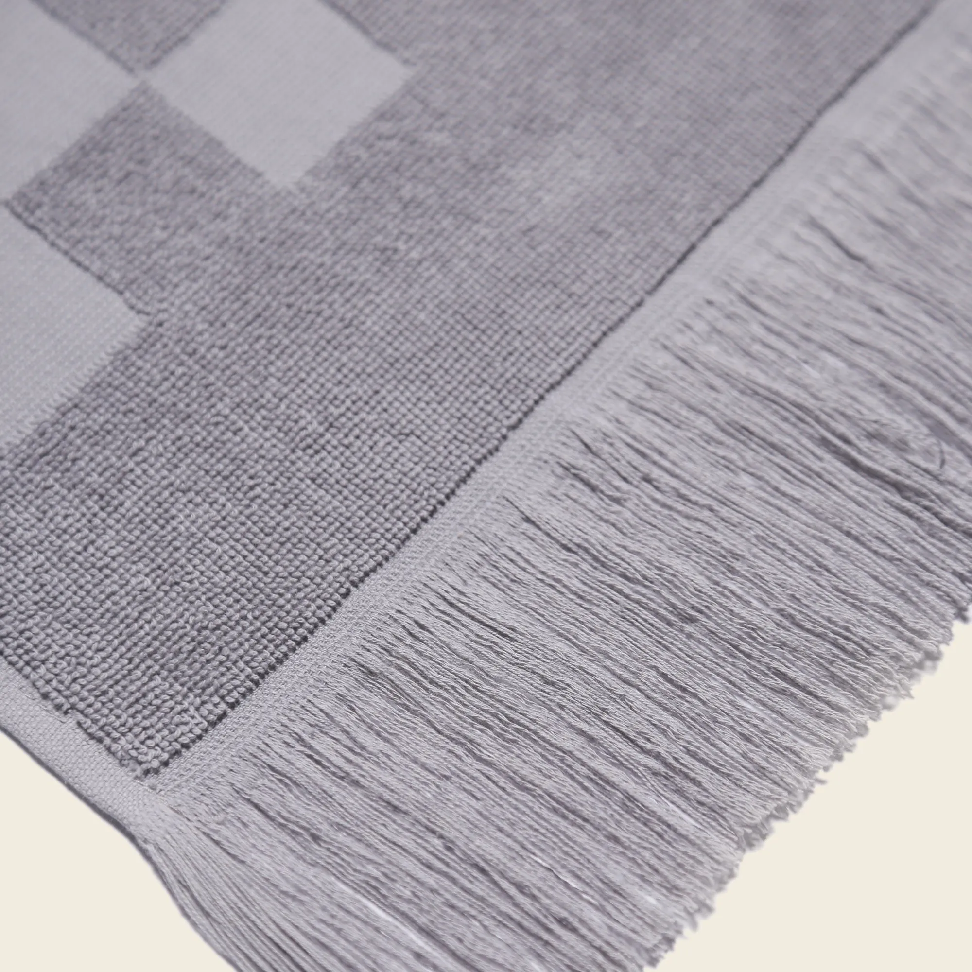 Organic Checkered Bath Towel